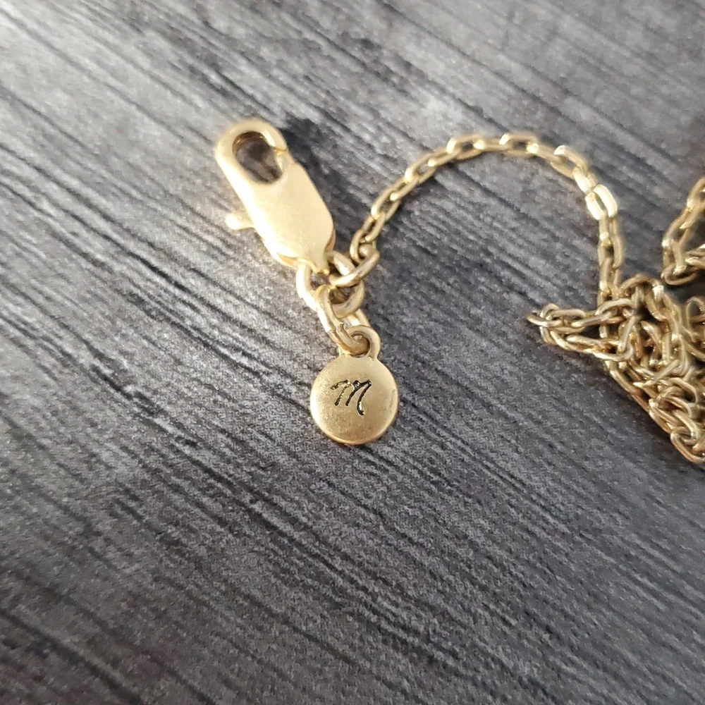 Madewell Classic Gold Tone Circle Round Necklace 22 Inch N3804 - Picture 4 of 4